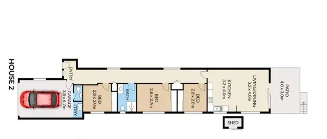 Floorplan of Homely house listing, 2/1005 Rode Rd, Mcdowall QLD 4053