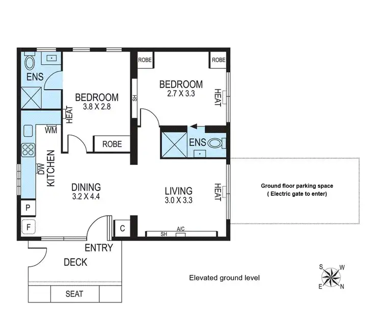Floorplan of Homely apartment listing, 3/48 Dalgety St, St Kilda VIC 3182