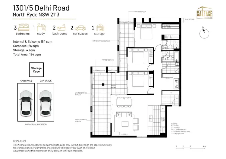 Floorplan of Homely apartment listing, 1301/5 Delhi Rd, North Ryde NSW 2113