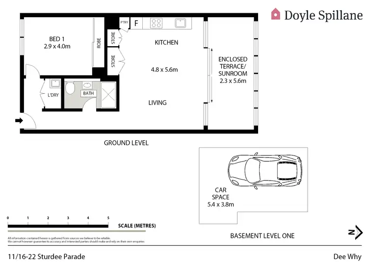 Floorplan of Homely unit listing, 11/16-22 Sturdee Parade, Dee Why NSW 2099