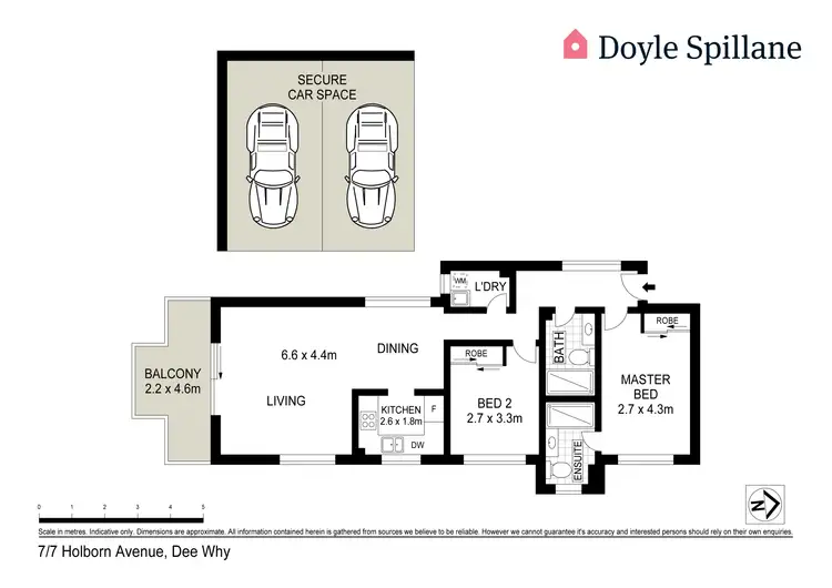Floorplan of Homely apartment listing, 7/7 Holborn Avenue, Dee Why NSW 2099