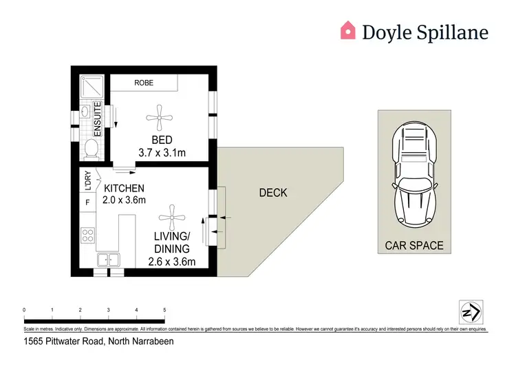 Floorplan of Homely flat listing, 1565a Pittwater Road, Narrabeen NSW 2101