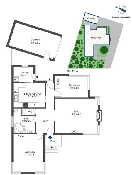 Floorplan of Homely unit listing, 1/389 High Street Road, Mount Waverley VIC 3149