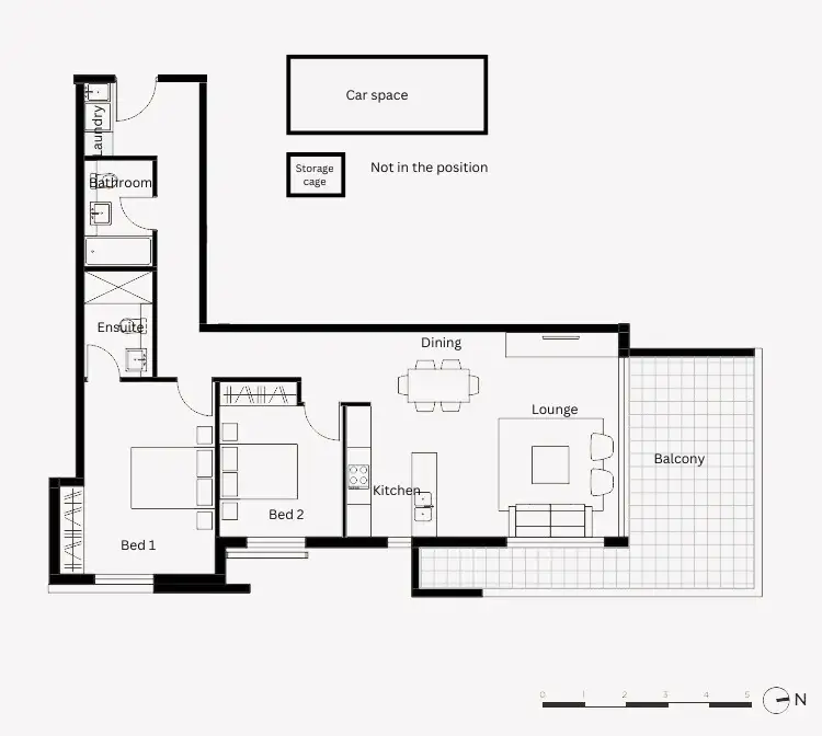 Floorplan of Homely unit listing, 33/10-12 Belair Close, Hornsby NSW 2077