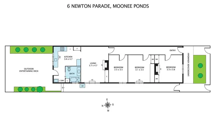 Floorplan of Homely house listing, 6 Newton Parade, Moonee Ponds VIC 3039