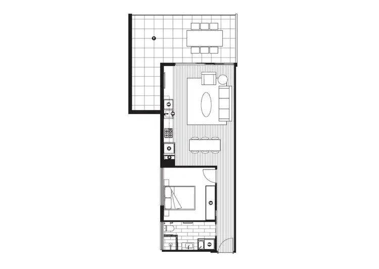 Floorplan of Homely apartment listing, 301/116 Balcombe Road, Mentone VIC 3194