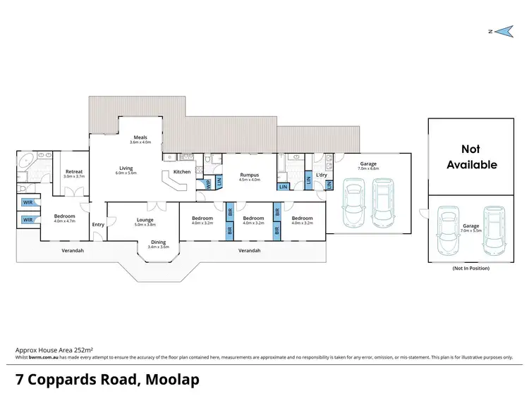 Floorplan of Homely house listing, 7 Coppards Rd, Moolap VIC 3224