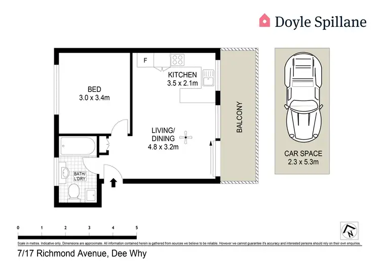 Floorplan of Homely apartment listing, 7/17 Richmond Avenue, Dee Why NSW 2099