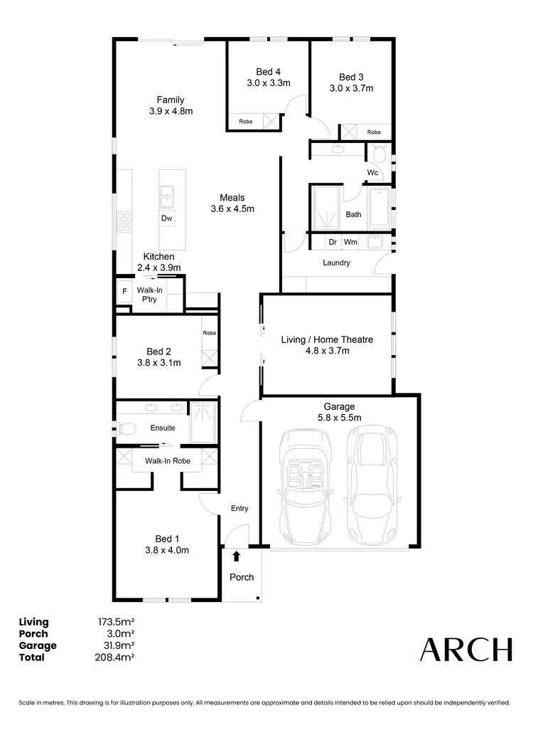 Floorplan of Homely house listing, 16 Dryandra St, Andrews Farm SA 5114