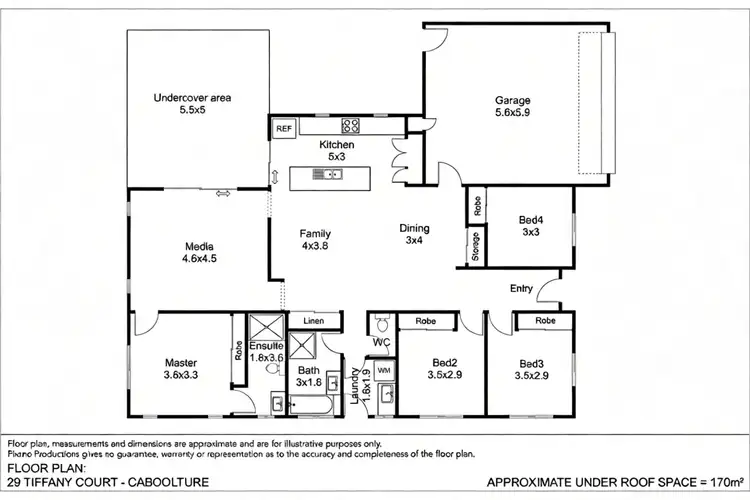 Floorplan of Homely house listing, 29 Tiffany Ct, Caboolture QLD 4510