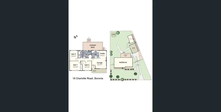 Floorplan of Homely house listing, 18 Charlotte Rd, Boronia VIC 3155