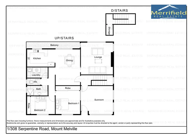 Floorplan of Homely semi-detached listing, 1/308 Serpentine Road, Mount Melville WA 6330