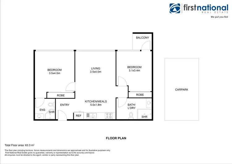 Floorplan of Homely apartment listing, 2508/8 Sutherland Street, Melbourne VIC 3000