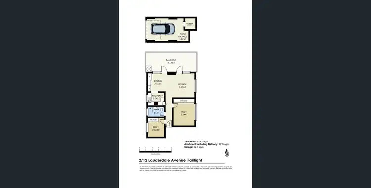 Floorplan of Homely apartment listing, 2/12 Lauderdale Ave, Fairlight NSW 2094
