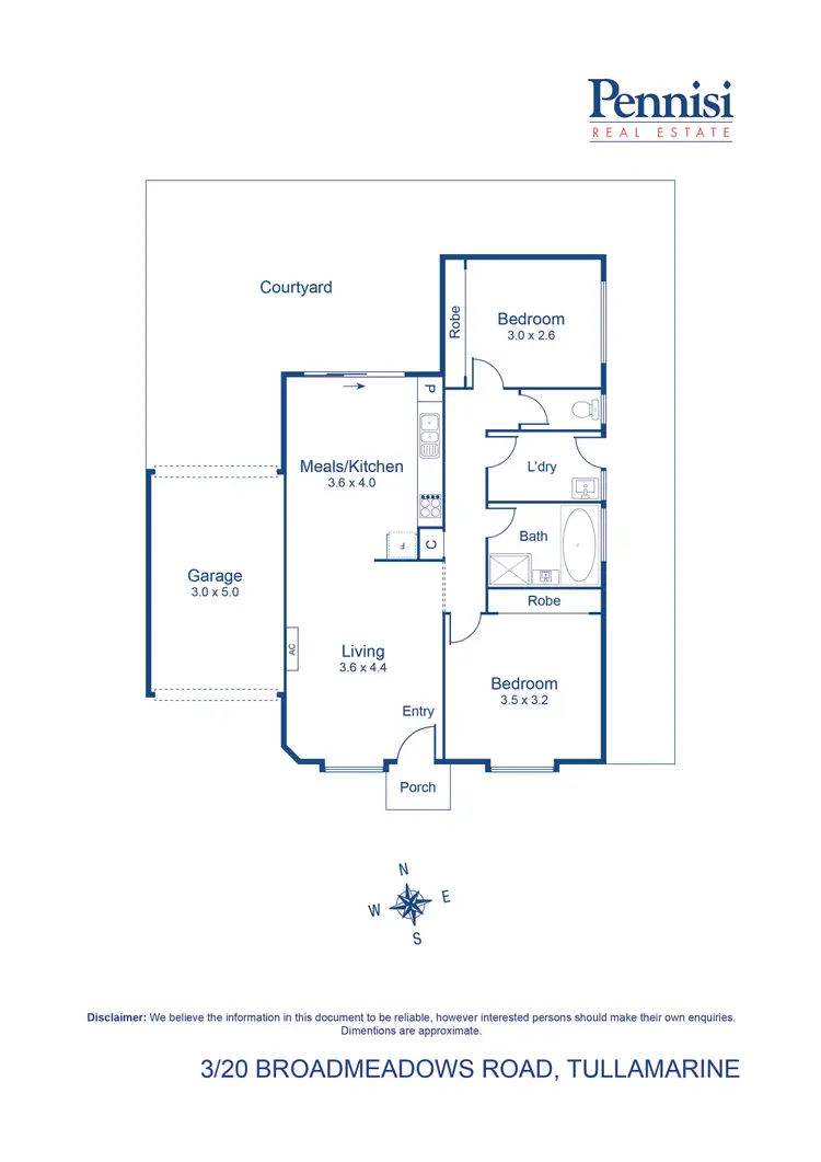 Floorplan of Homely unit listing, 3/20 Broadmeadows Road, Tullamarine VIC 3043