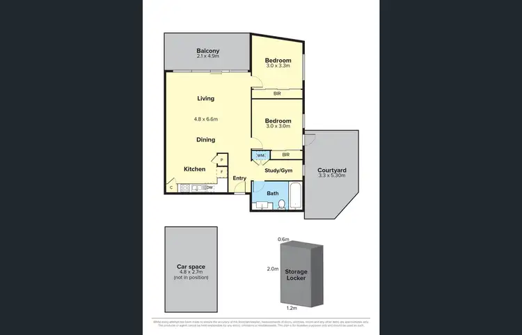 Floorplan of Homely apartment listing, 38/46 Eucalyptus Drive, Maidstone VIC 3012