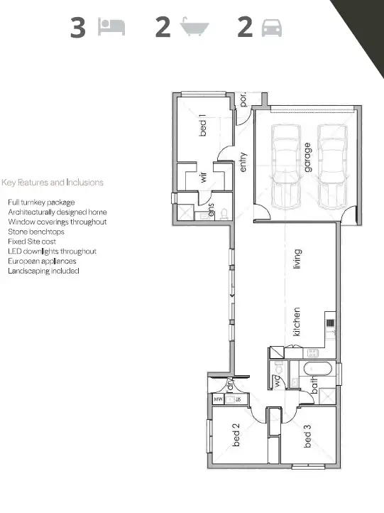 Floorplan of Homely house listing, 7 Newton Court, Pakenham VIC 3810