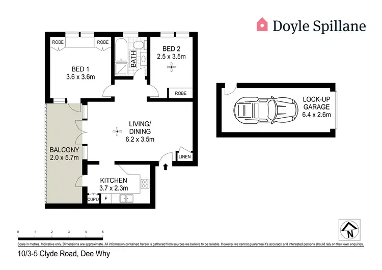 Floorplan of Homely apartment listing, 10/3-5 Clyde Road, Dee Why NSW 2099