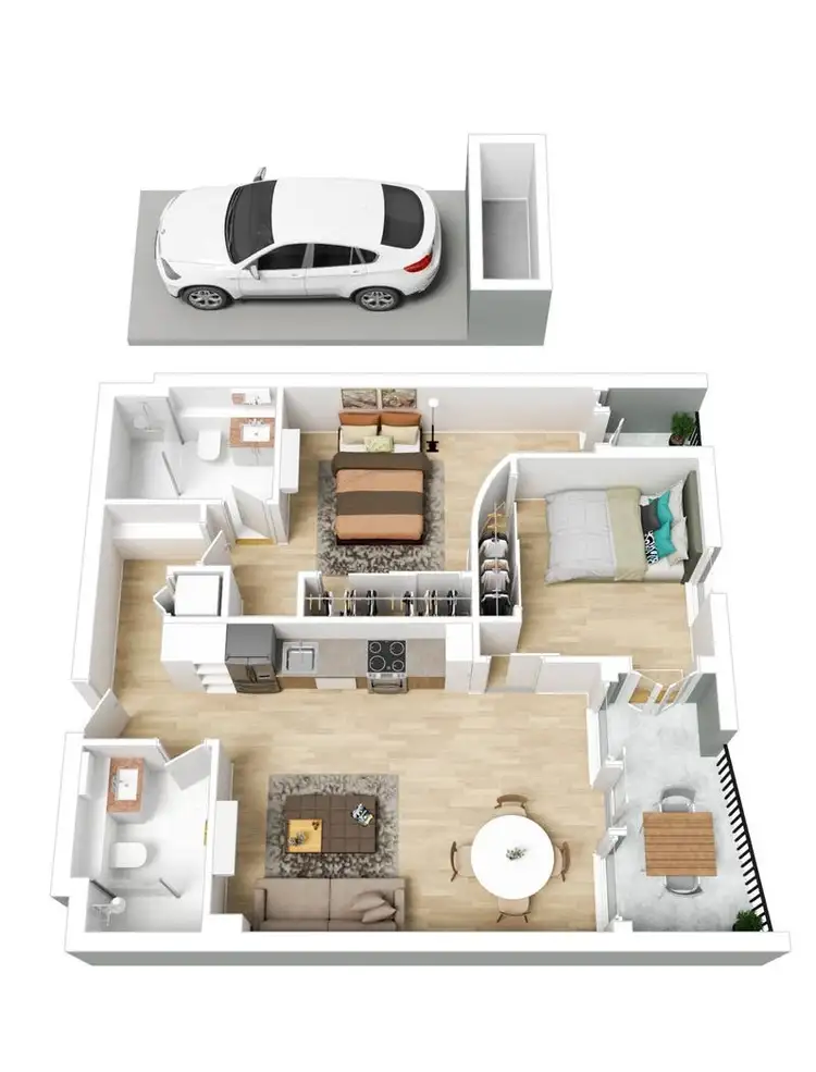 Floorplan of Homely apartment listing, 104/229 Toorak Rd, South Yarra VIC 3141