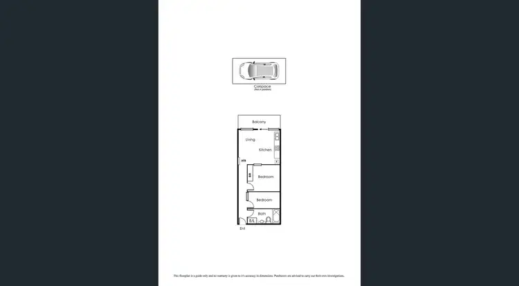 Floorplan of Homely apartment listing, 1203/455 Elizabeth St, Melbourne VIC 3000