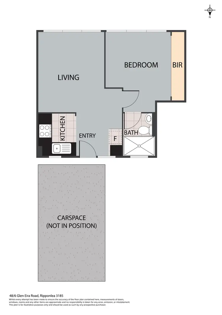 Floorplan of Homely apartment listing, 48/6 Glen Eira Rd, Ripponlea VIC 3185