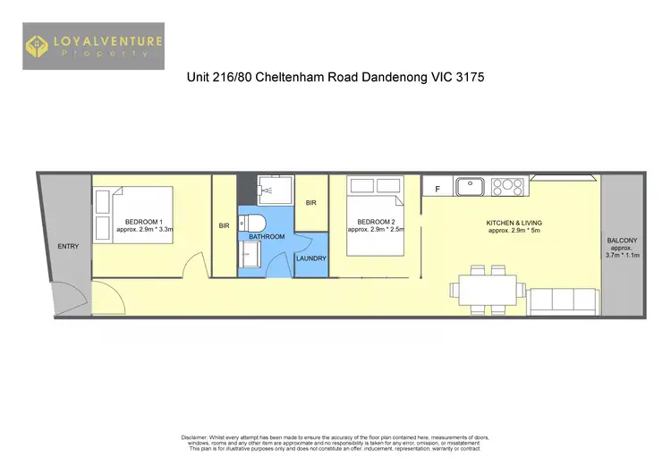 Floorplan of Homely apartment listing, 216/80 Cheltenham Rd, Dandenong VIC 3175