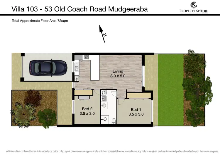 Floorplan of Homely unit listing, 103/53 Old Coach Rd, Tallai QLD 4213