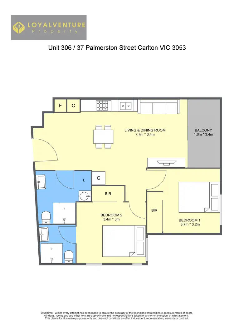 Floorplan of Homely apartment listing, 306/37 Palmerston St, Carlton VIC 3053