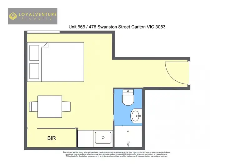 Floorplan of Homely apartment listing, 666/488 Swanston St, Carlton VIC 3053