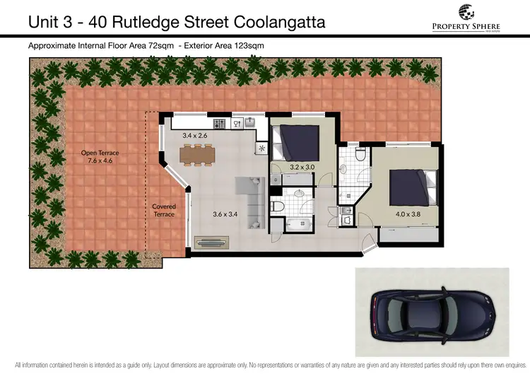 Floorplan of Homely unit listing, 3/40 Rutledge St, Coolangatta QLD 4225