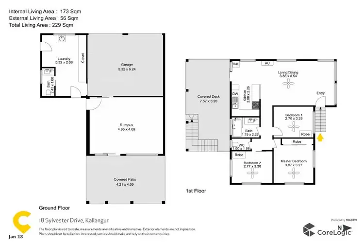 Floorplan of Homely house listing, 18 Sylvester Dr, Kallangur QLD 4503
