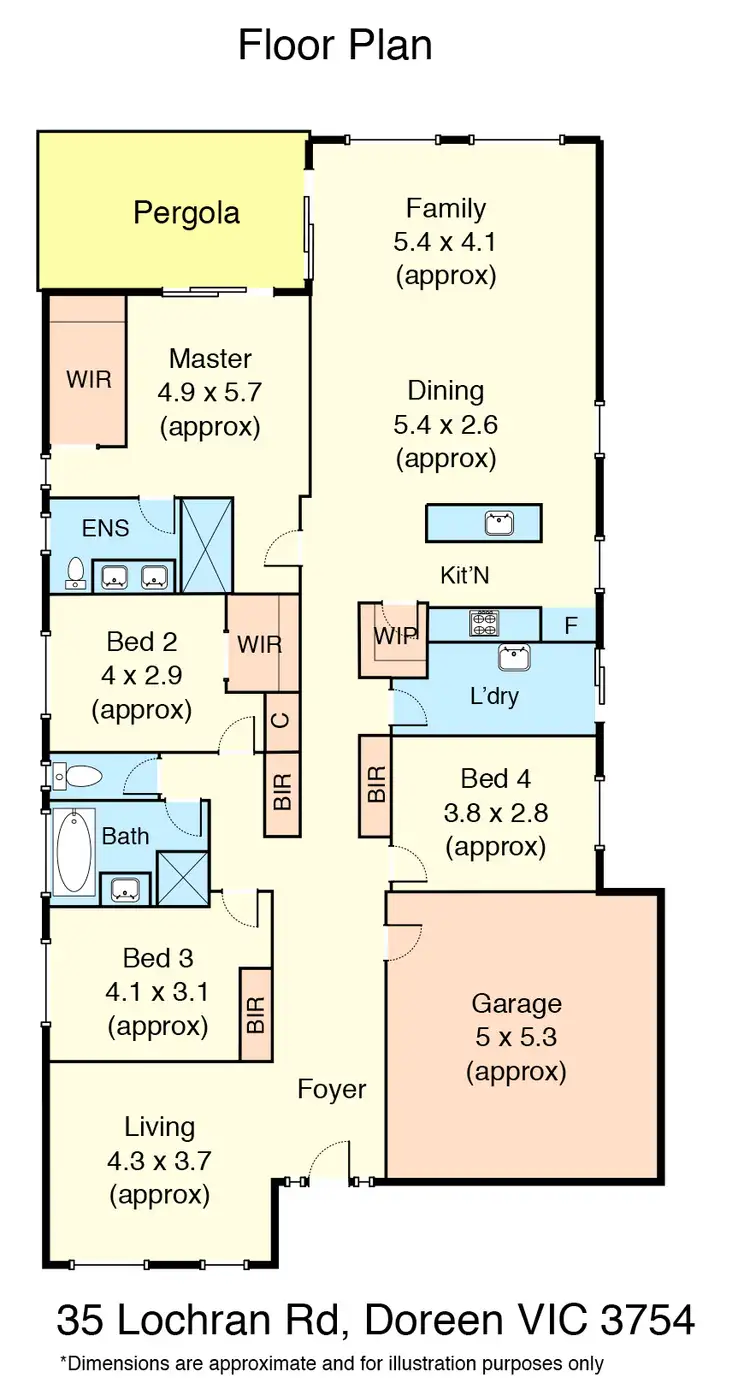 Floorplan of Homely house listing, 35 Lochran Road, Doreen VIC 3754