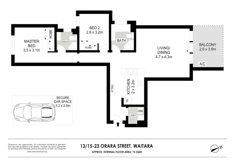 Floorplan of Homely apartment listing, 13/15-23 Orara St, Waitara NSW 2077