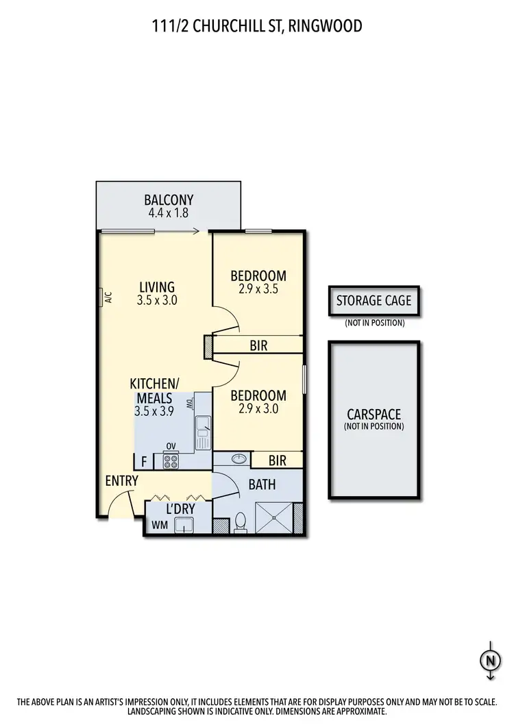 Floorplan of Homely apartment listing, 111/2 Churchill St, Ringwood VIC 3134