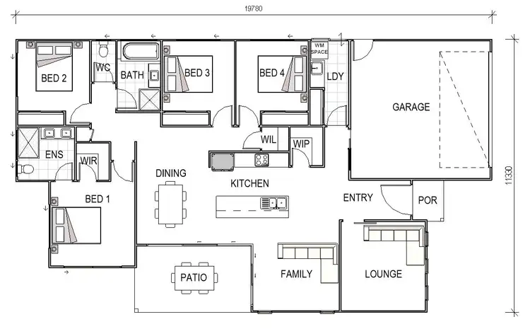 Floorplan of Homely house listing, 12 Civic Lane, Yeppoon QLD 4703