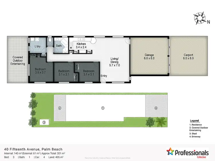 Floorplan of Homely house listing, 40 Fifteenth Ave, Palm Beach QLD 4221