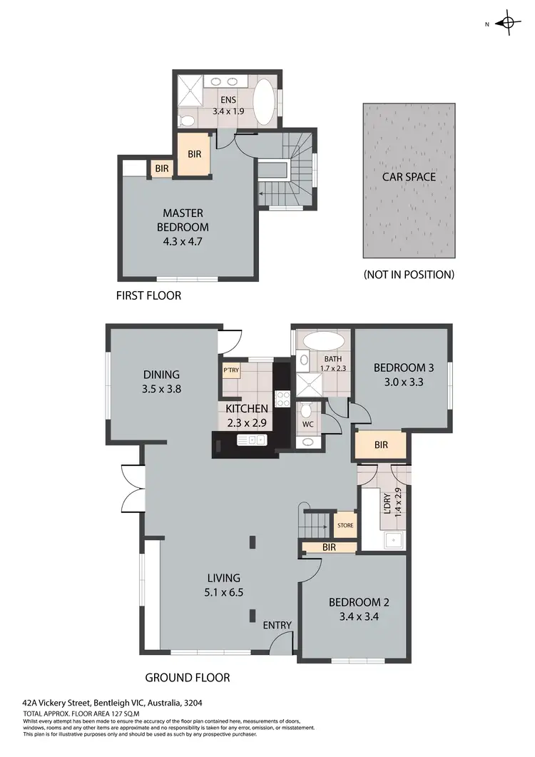 Floorplan of Homely house listing, 42A Vickery St, Bentleigh VIC 3204