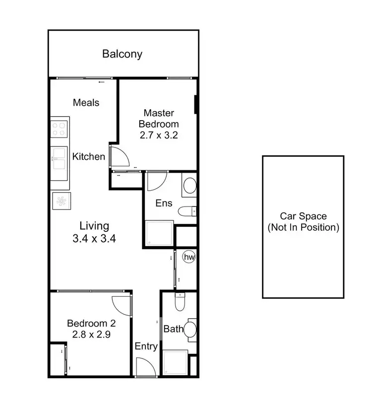 Floorplan of Homely house listing, 141/662-678 Blackburn Rd, Notting Hill VIC 3168