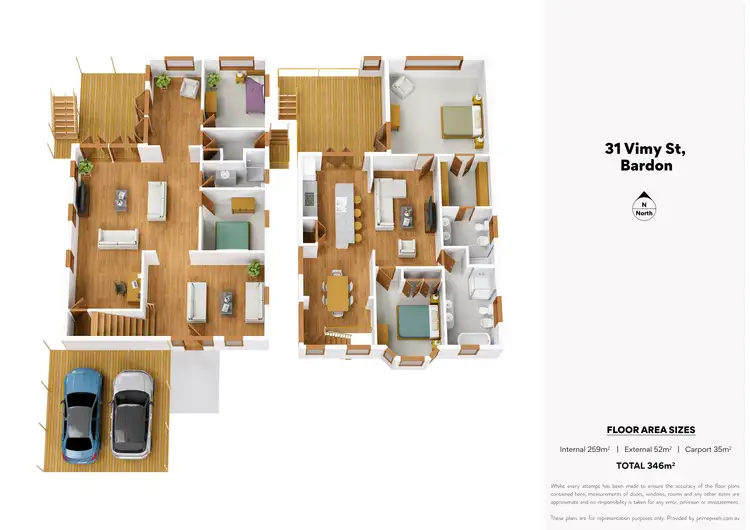Floorplan of Homely house listing, 31 Vimy St, Bardon QLD 4065