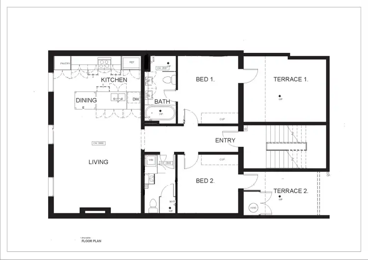 Floorplan of Homely apartment listing, 1/137 Fitzroy St, St Kilda VIC 3182