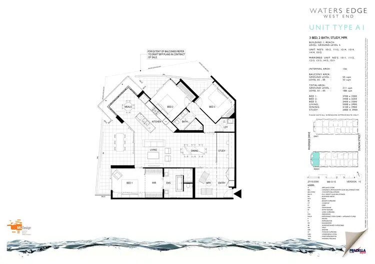Floorplan of Homely unit listing, 1313/45 Duncan Street, West End QLD 4101