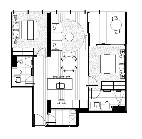 Floorplan of Homely apartment listing, 908/112 Adderley St, West Melbourne VIC 3003