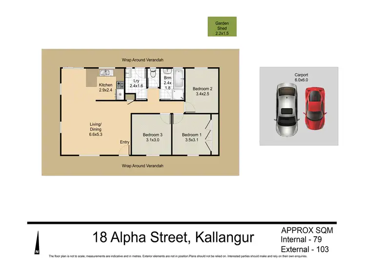 Floorplan of Homely house listing, 18 Alpha St, Kallangur QLD 4503