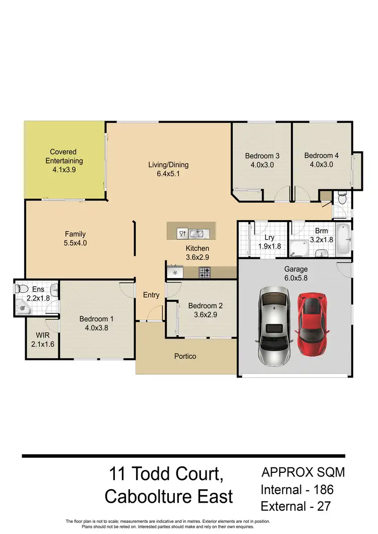 Floorplan of Homely house listing, 11 Todd Court, Caboolture QLD 4510