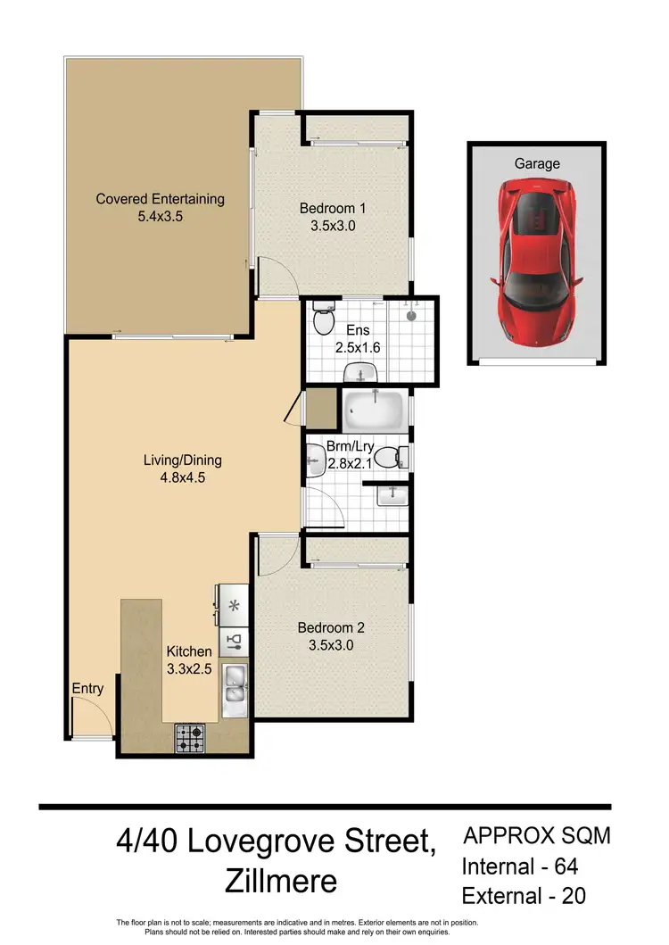 Floorplan of Homely unit listing, 4/40 Lovegrove Street, Zillmere QLD 4034