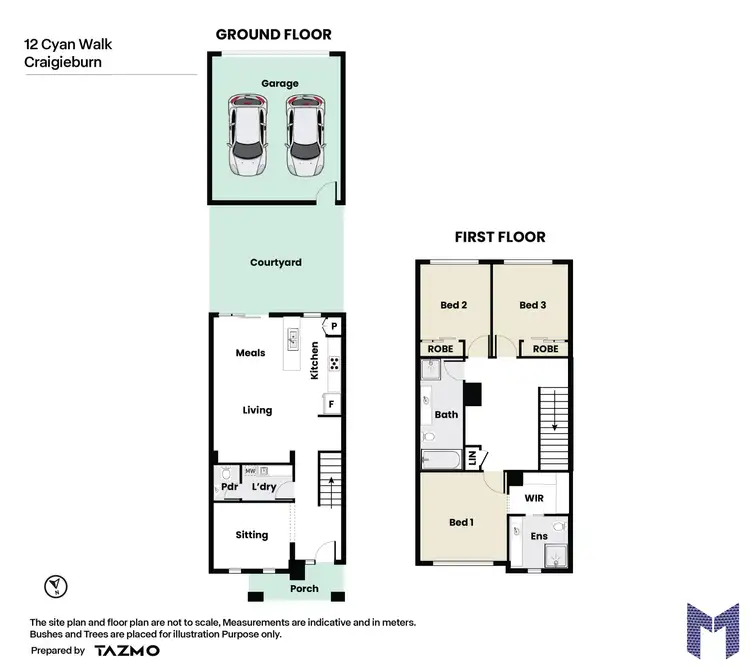 Floorplan of Homely house listing, 12 Cyan Walk, Craigieburn VIC 3064