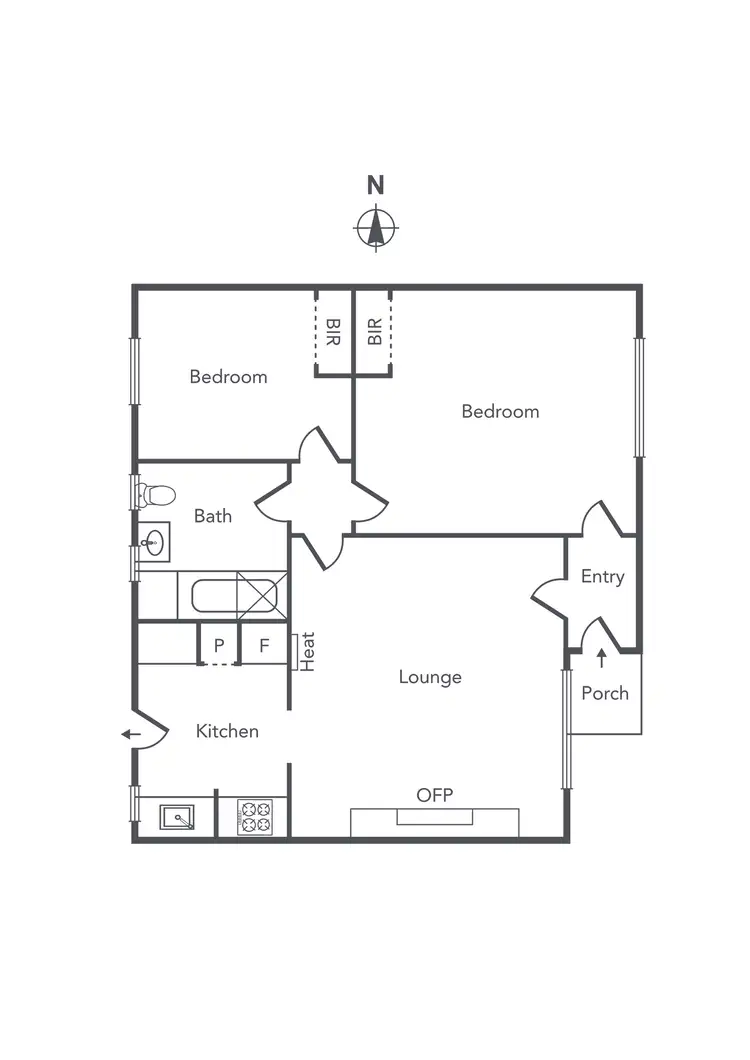 Floorplan of Homely unit listing, 2/33 Redan Street, St Kilda VIC 3182