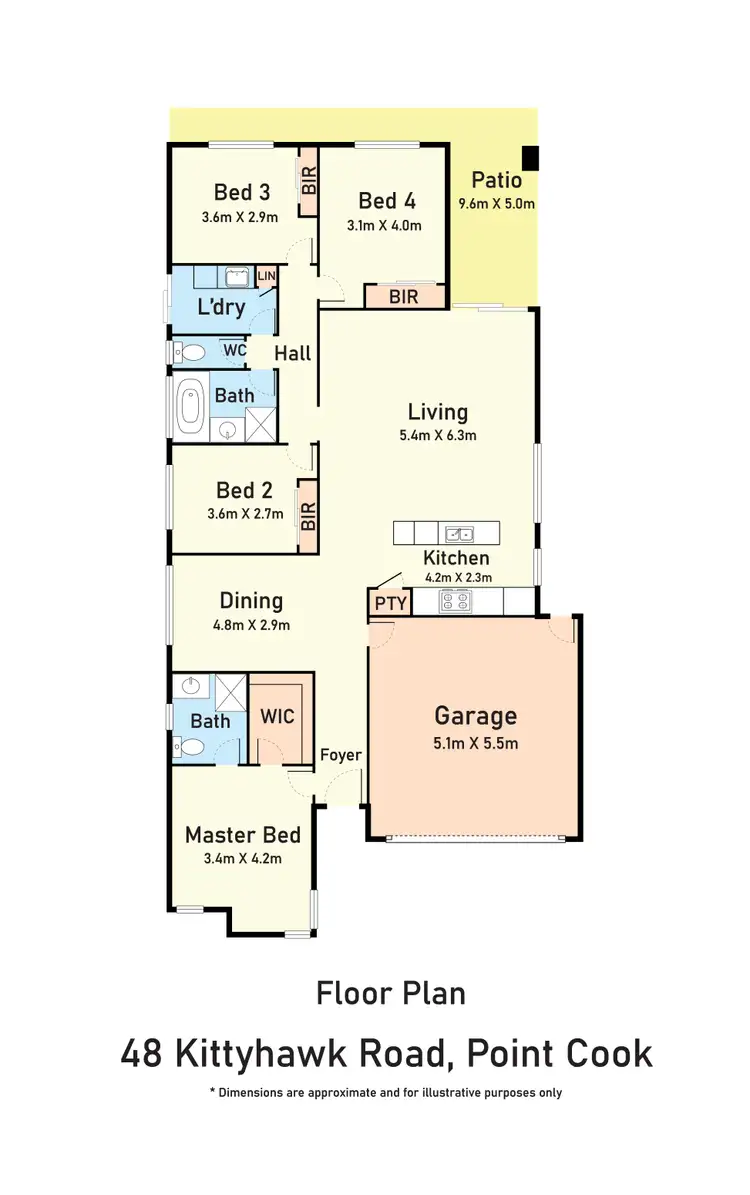 Floorplan of Homely house listing, 48 Kittyhawk Road, Point Cook VIC 3030