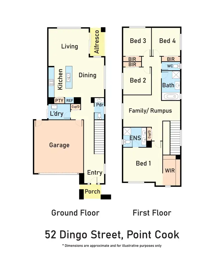 Floorplan of Homely house listing, 52 Dingo Street, Point Cook VIC 3030