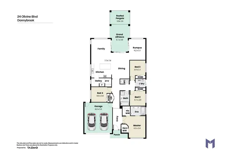 Floorplan of Homely house listing, 24 Olivine Bvd, Donnybrook VIC 3064